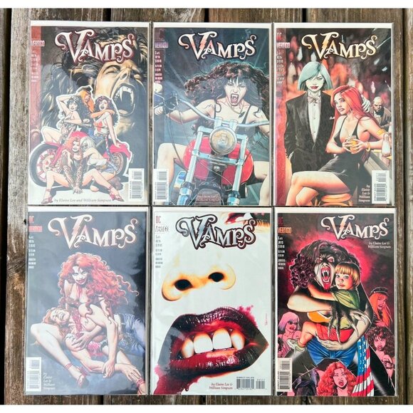 FULL RUN DC Vertigo Vamps Comic Book Set of 6 Elaine Lee & William Simpson ©1994 - Picture 1 of 7